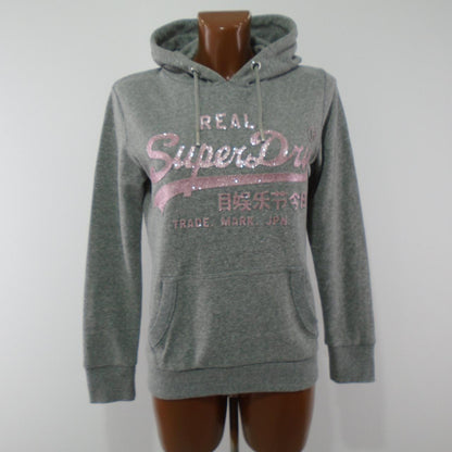 Sudadera con capucha para mujer Superdry. Gris. M.Usado. Bien