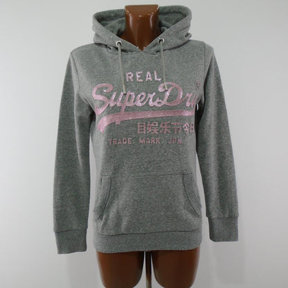 Sudadera con capucha para mujer Superdry. Gris. M.Usado. Bien