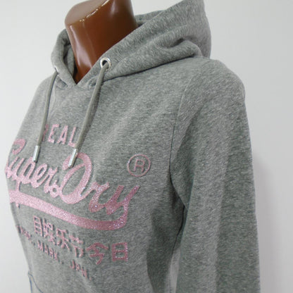 Sudadera con capucha para mujer Superdry. Gris. M.Usado. Bien