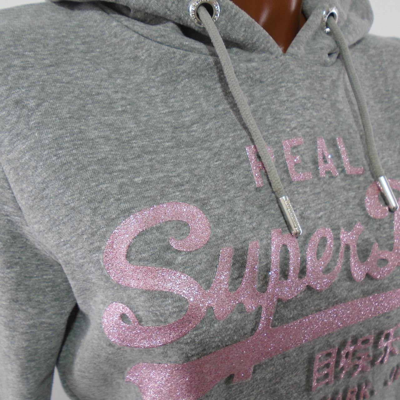 Sudadera con capucha para mujer Superdry. Gris. M.Usado. Bien