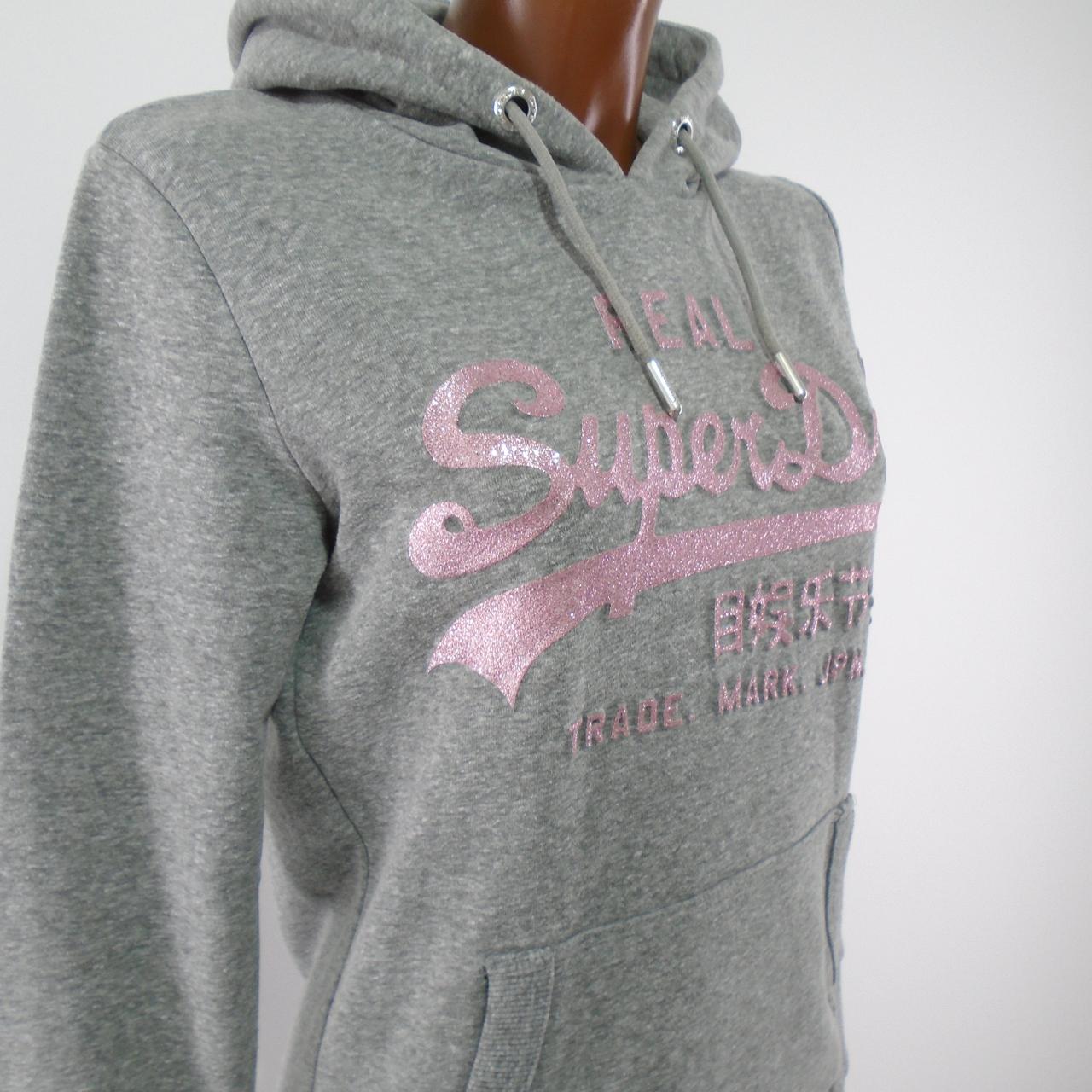 Sudadera con capucha para mujer Superdry. Gris. M.Usado. Bien