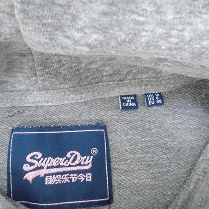 Sudadera con capucha para mujer Superdry. Gris. M.Usado. Bien