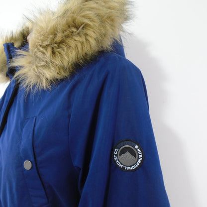 Parka de mujer Superdry. Azul oscuro. XL. Usado. Bien