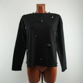 Sweat-shirt femme Springfield. Noir. Taille M. Occasion. Très bon état.