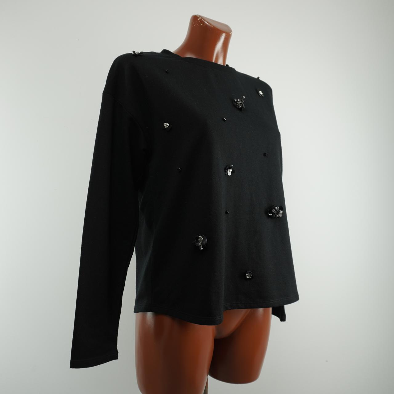 Damen Sweatshirt Springfield. Schwarz. M. Gebraucht. Sehr gut