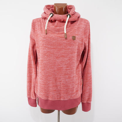 Sudadera con capucha para mujer Naketano. Coral. XL. Usada. Buena