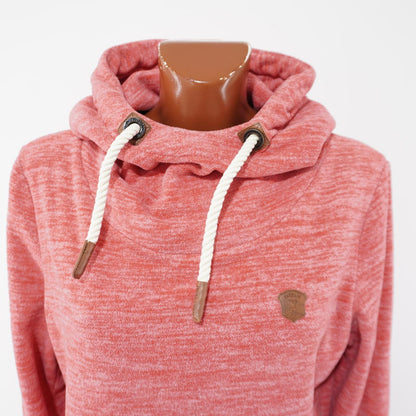 Sudadera con capucha para mujer Naketano. Coral. XL. Usada. Buena