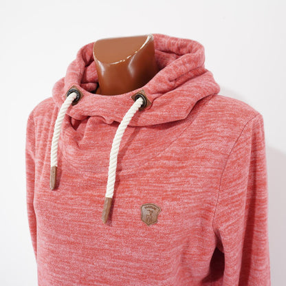 Sudadera con capucha para mujer Naketano. Coral. XL. Usada. Buena