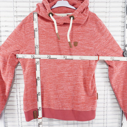 Sudadera con capucha para mujer Naketano. Coral. XL. Usada. Buena