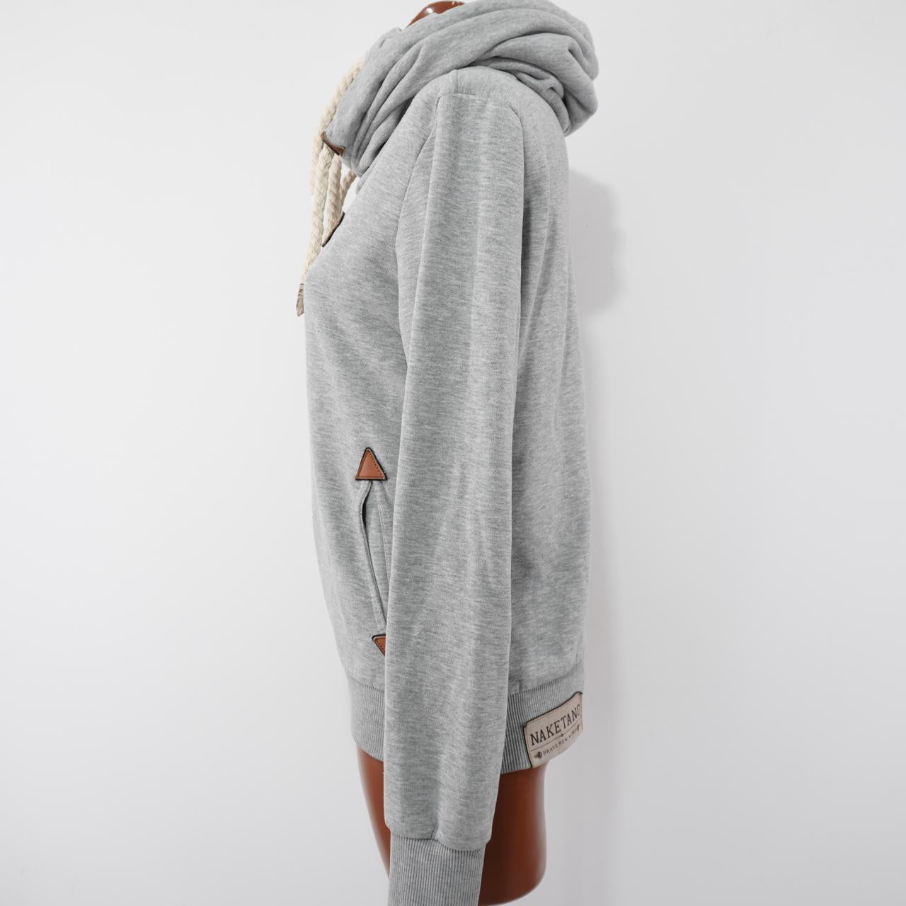 Women's Hoodie Naketano. Grey. M. Used. Good