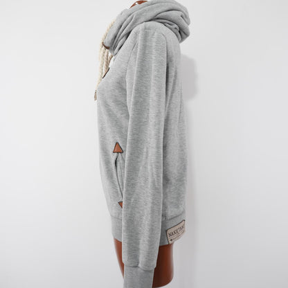 Women's Hoodie Naketano. Grey. M. Used. Good