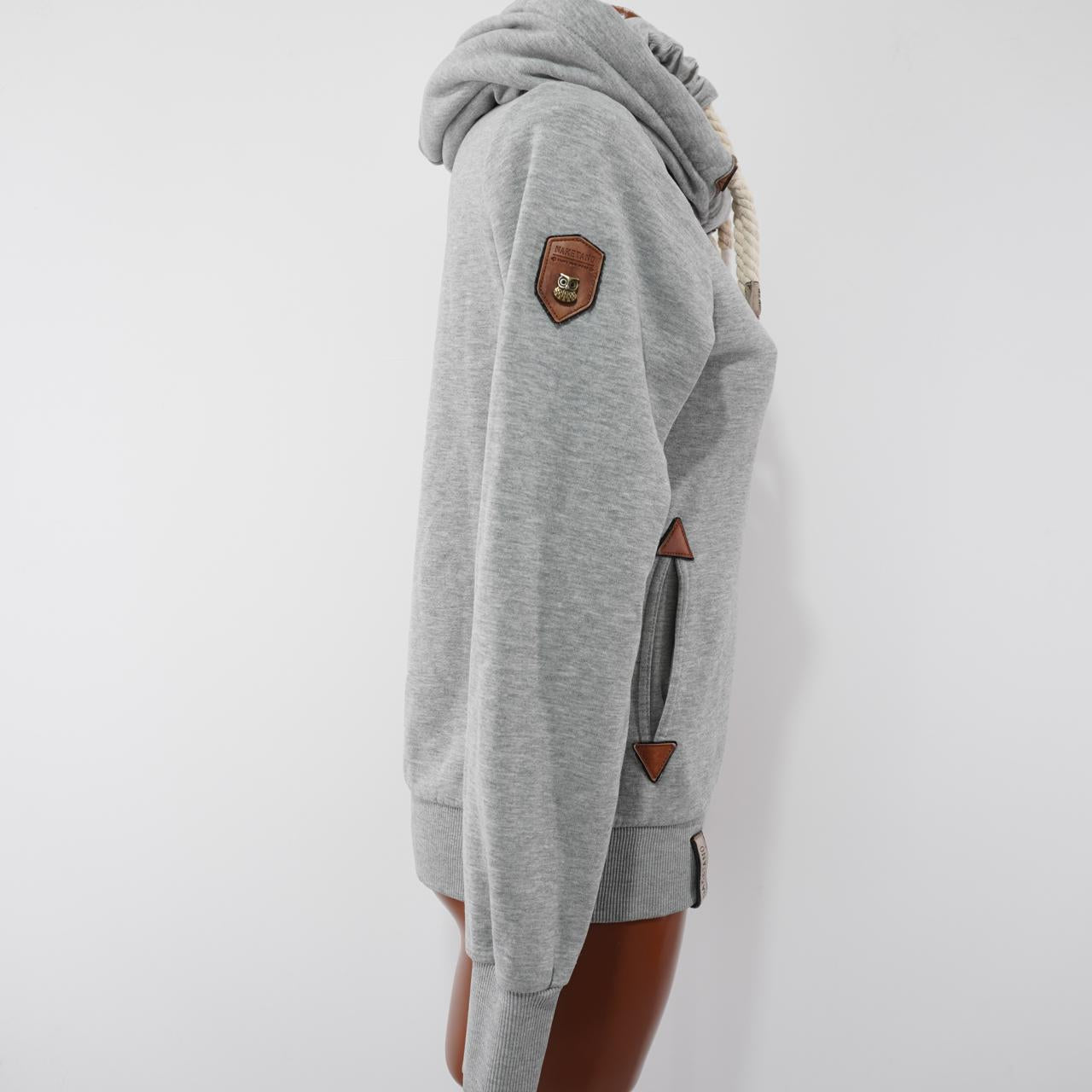 Women's Hoodie Naketano. Grey. M. Used. Good