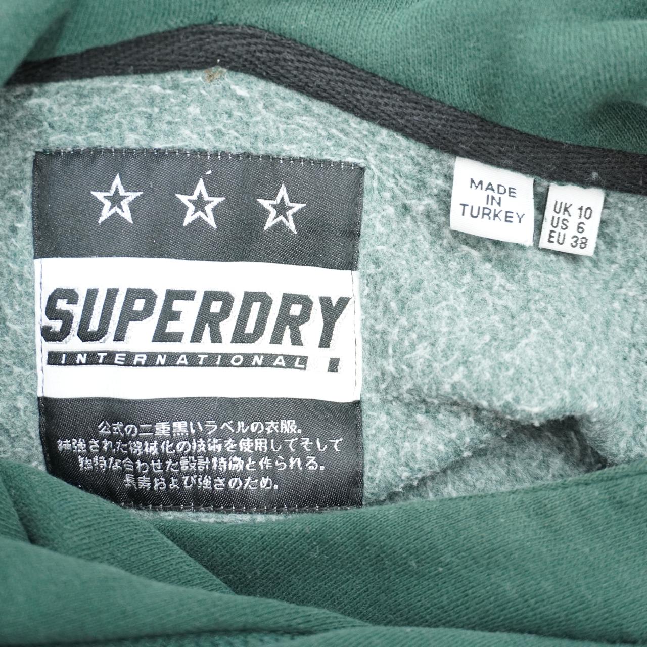 Vestido con capucha para mujer Superdry. Verde. M. Usado. En buen estado