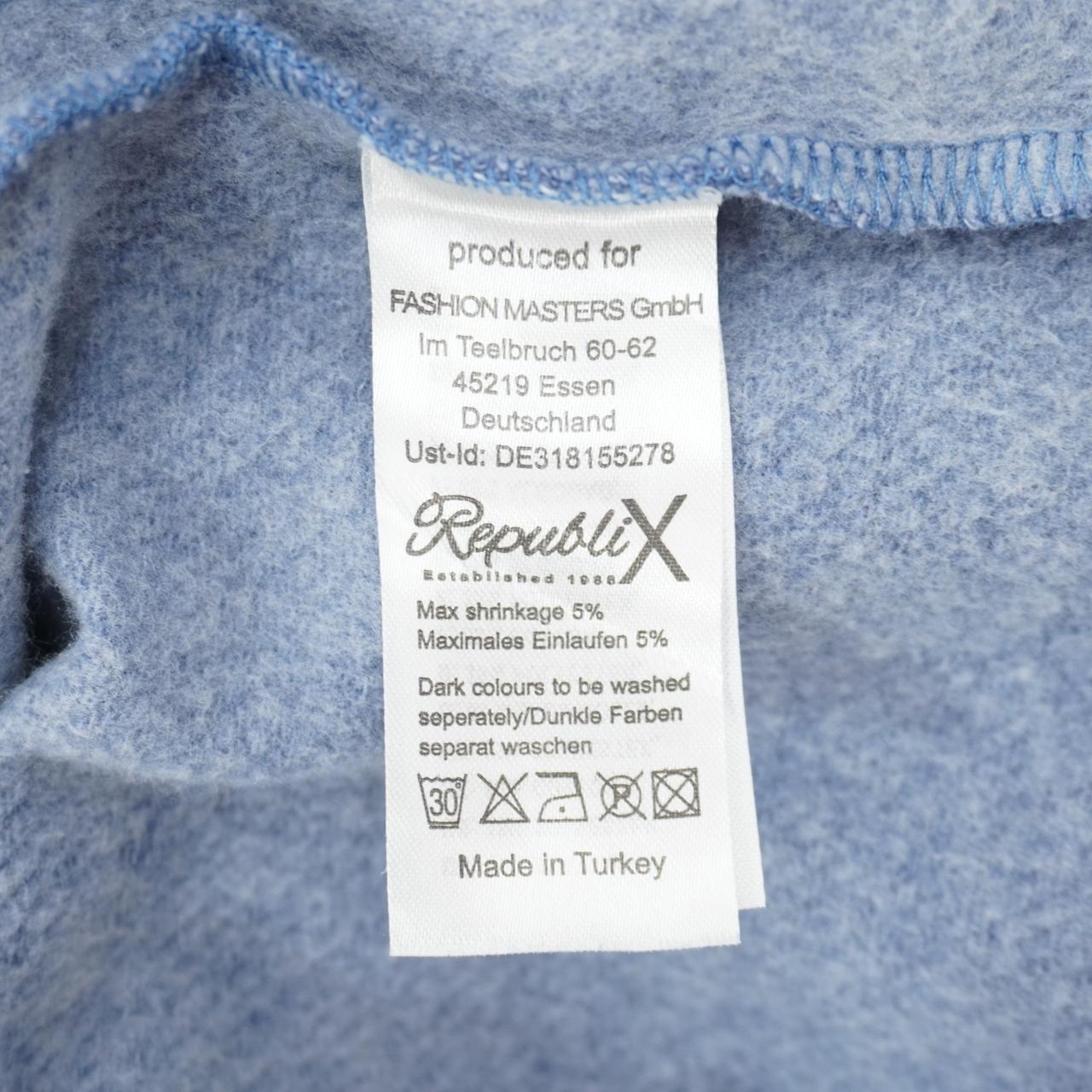 Sudadera con capucha para hombre Republi X. Azul. XL. Usada. Buena calidad