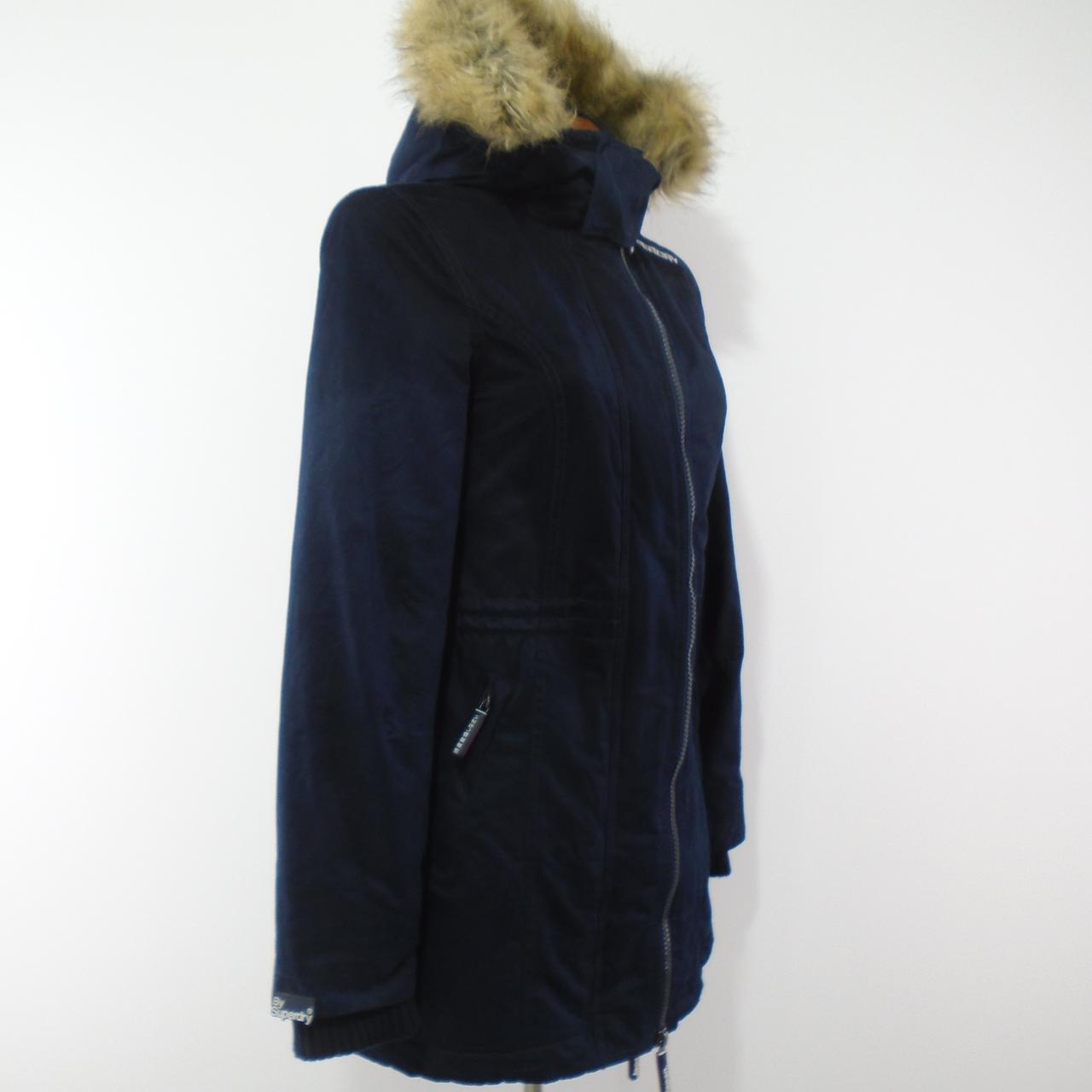 Parka para mujer Superdry. Azul oscuro. S. Usado. Bien