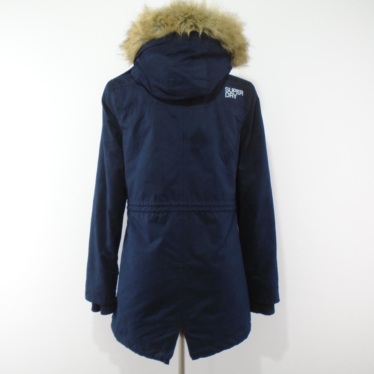 Parka para mujer Superdry. Azul oscuro. S. Usado. Bien