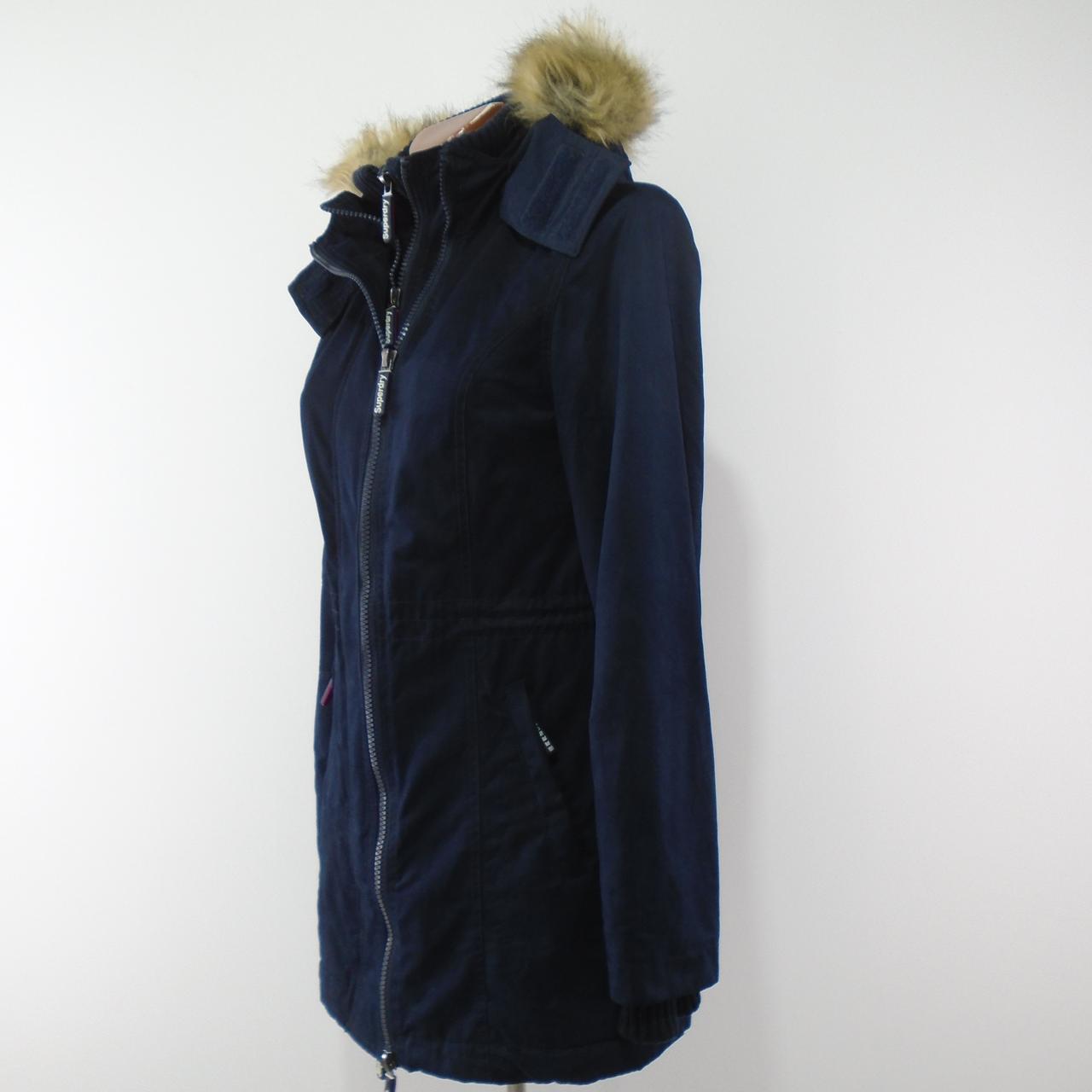 Parka para mujer Superdry. Azul oscuro. S. Usado. Bien