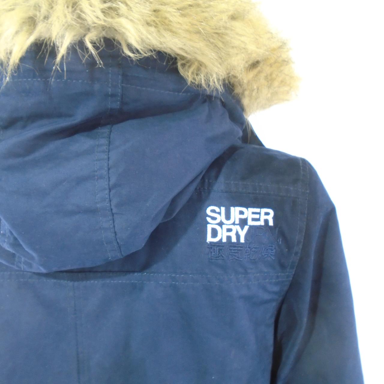 Parka para mujer Superdry. Azul oscuro. S. Usado. Bien