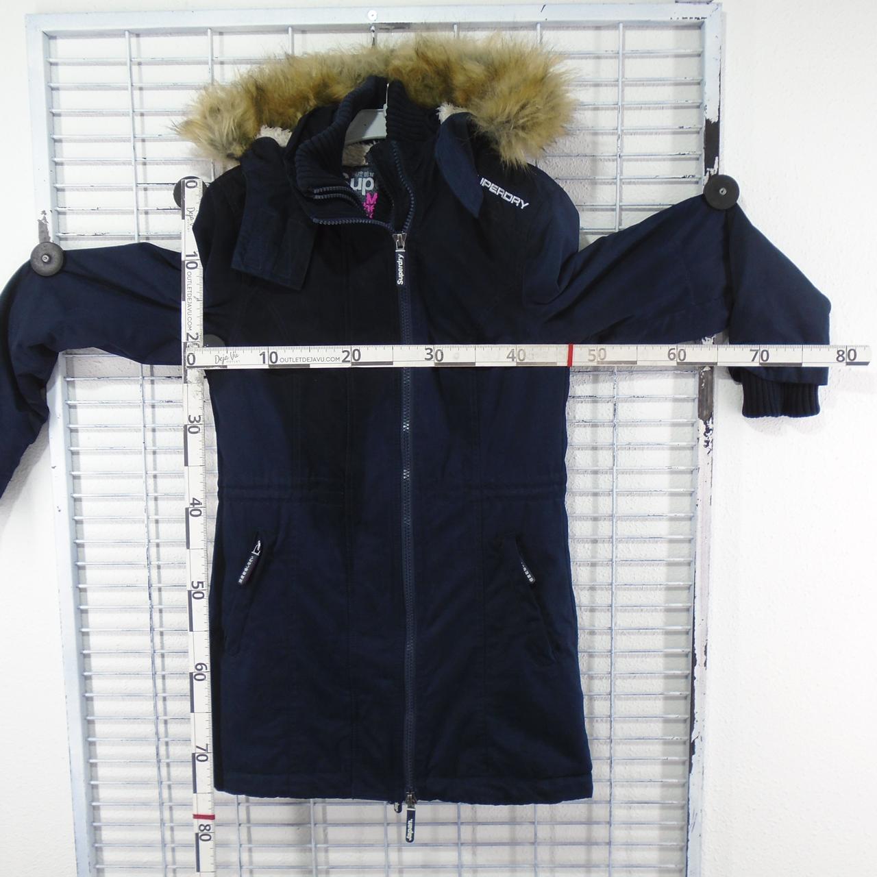 Parka para mujer Superdry. Azul oscuro. S. Usado. Bien