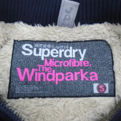 Damenparka Superdry. Dunkelblau. S. Gebraucht. Gut