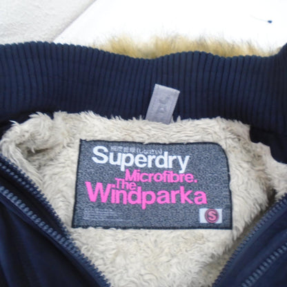 Parka para mujer Superdry. Azul oscuro. S. Usado. Bien