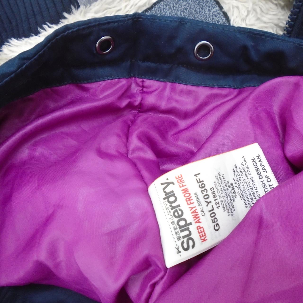 Damenparka Superdry. Dunkelblau. S. Gebraucht. Gut