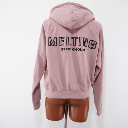 Sudadera con capucha para mujer Melting Stockholm. Rosa. Talla M. Usada. Buena calidad