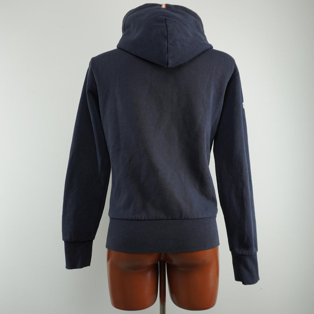Sudadera con capucha para mujer Superdry. Azul oscuro. Talla XS. Usada. En buen estado.