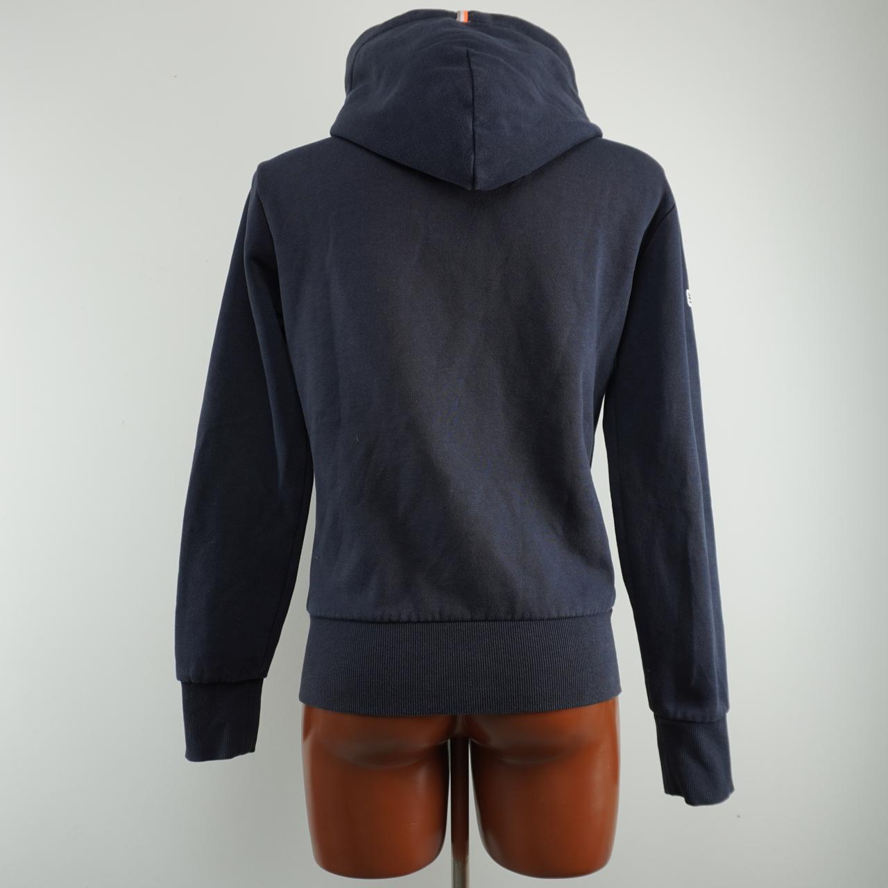 Sudadera con capucha para mujer Superdry. Azul oscuro. Talla XS. Usada. En buen estado.