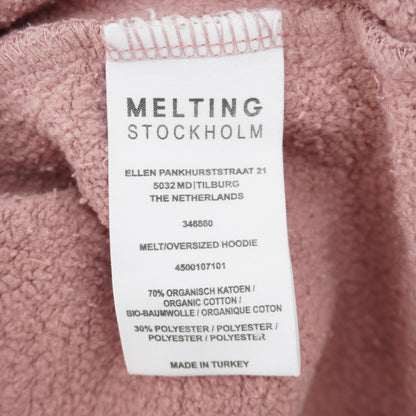 Sudadera con capucha para mujer Melting Stockholm. Rosa. Talla M. Usada. Buena calidad