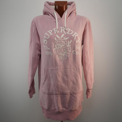 Sudadera con capucha para mujer Superdry. Rosa. L.Usado. Bien