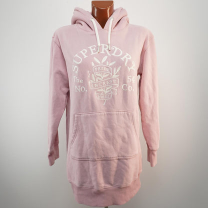 Sudadera con capucha para mujer Superdry. Rosa. L.Usado. Bien