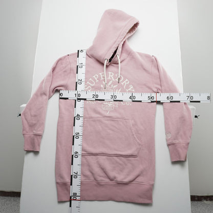 Sudadera con capucha para mujer Superdry. Rosa. L.Usado. Bien