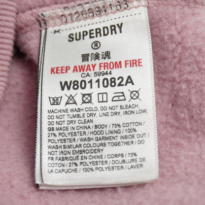 Sudadera con capucha para mujer Superdry. Rosa. L.Usado. Bien