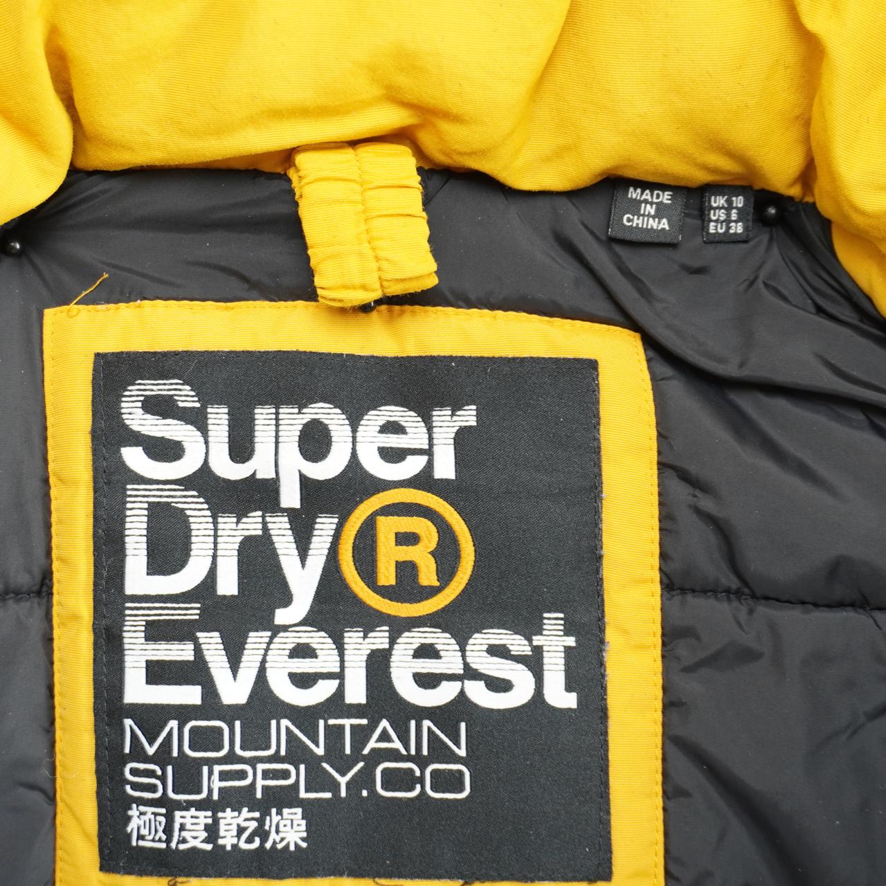 Women's Parka Superdry. Yellow. M. Used. Good