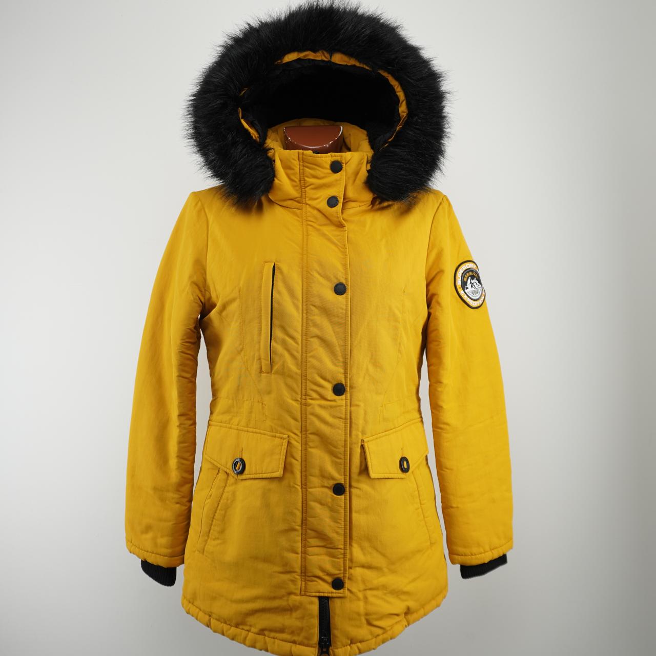 Women's Parka Superdry. Yellow. M. Used. Good