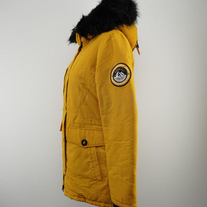 Women's Parka Superdry. Yellow. M. Used. Good