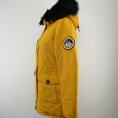 Women's Parka Superdry. Yellow. M. Used. Good