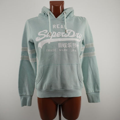 Sudadera con capucha para mujer Superdry. Gris. L.Usado. Bien