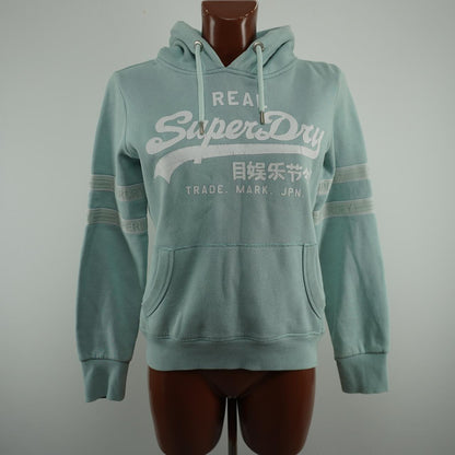 Sudadera con capucha para mujer Superdry. Gris. L.Usado. Bien