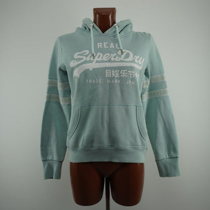 Sudadera con capucha para mujer Superdry. Gris. L.Usado. Bien