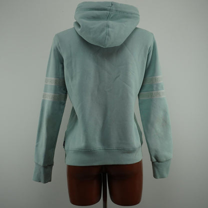 Sudadera con capucha para mujer Superdry. Gris. L.Usado. Bien