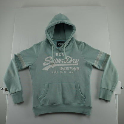 Sudadera con capucha para mujer Superdry. Gris. L.Usado. Bien