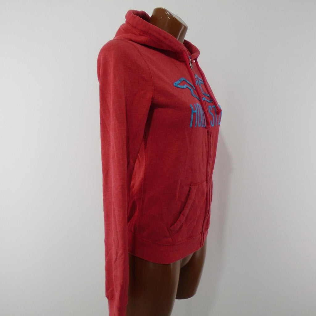 Sudadera con capucha para mujer Hollister. Rojo. XS. Usado. Bien