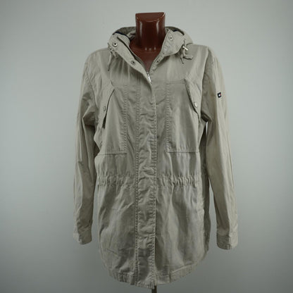 Parka Tommy Hilfiger para mujer. Gris. Talla L. Usada. Buena calidad