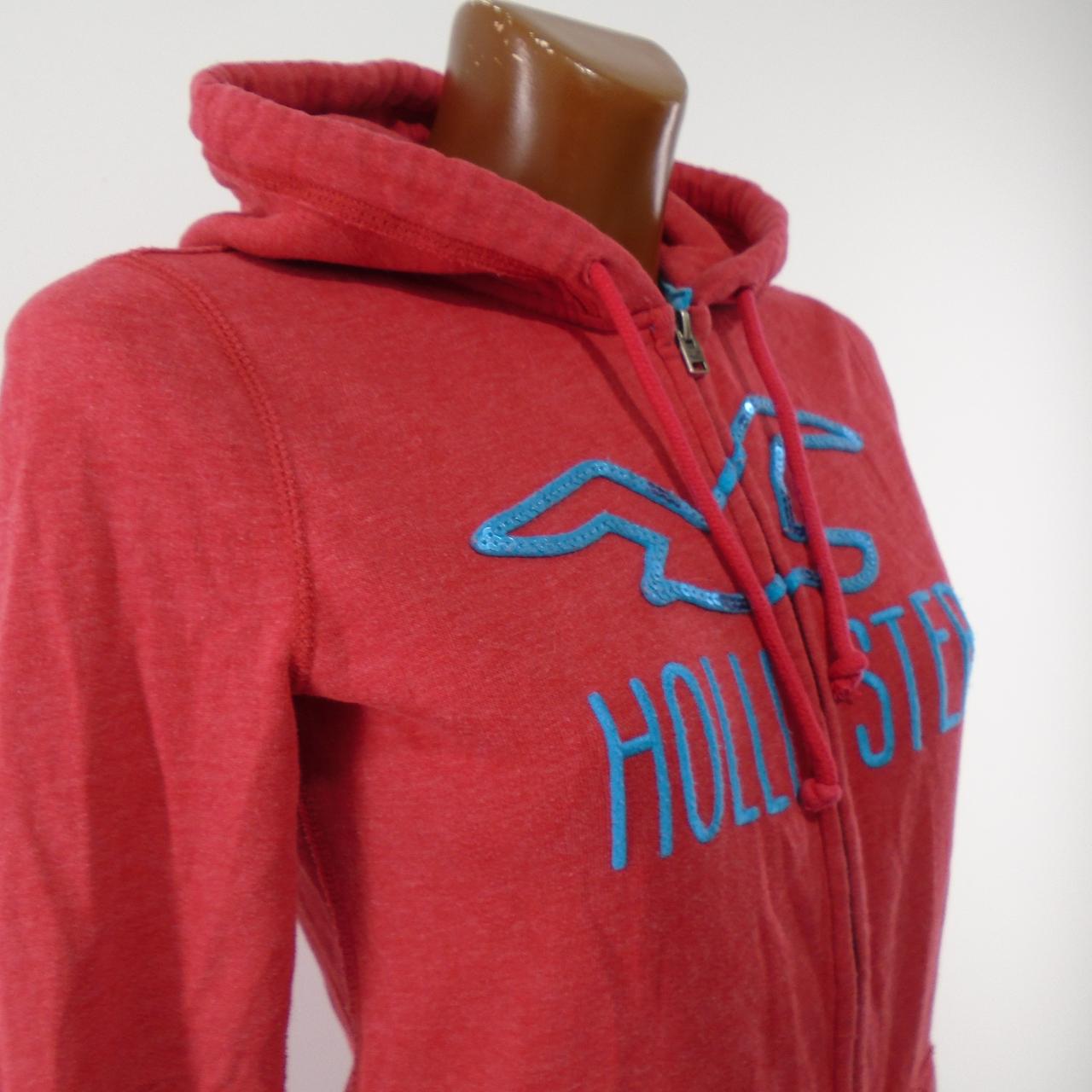 Sudadera con capucha para mujer Hollister. Rojo. XS. Usado. Bien