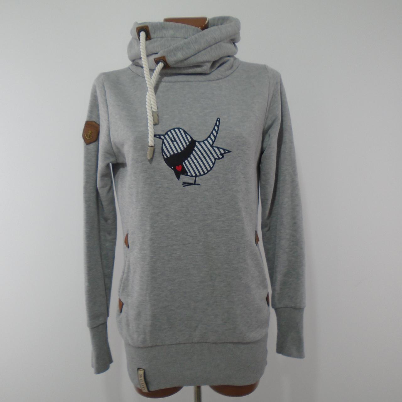 Damen-Hoodie Naketano. Grau. S. Gebraucht. Gut