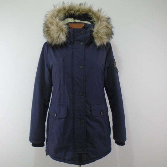 Damenparka Superdry. Dunkelblau. M. Gebraucht. Gut