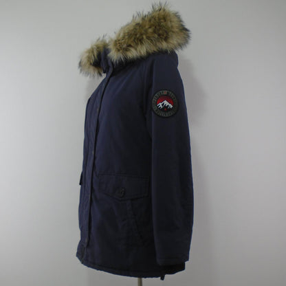 Damenparka Superdry. Dunkelblau. M. Gebraucht. Gut