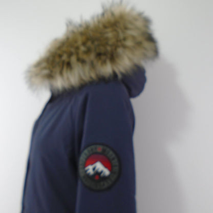 Damenparka Superdry. Dunkelblau. M. Gebraucht. Gut